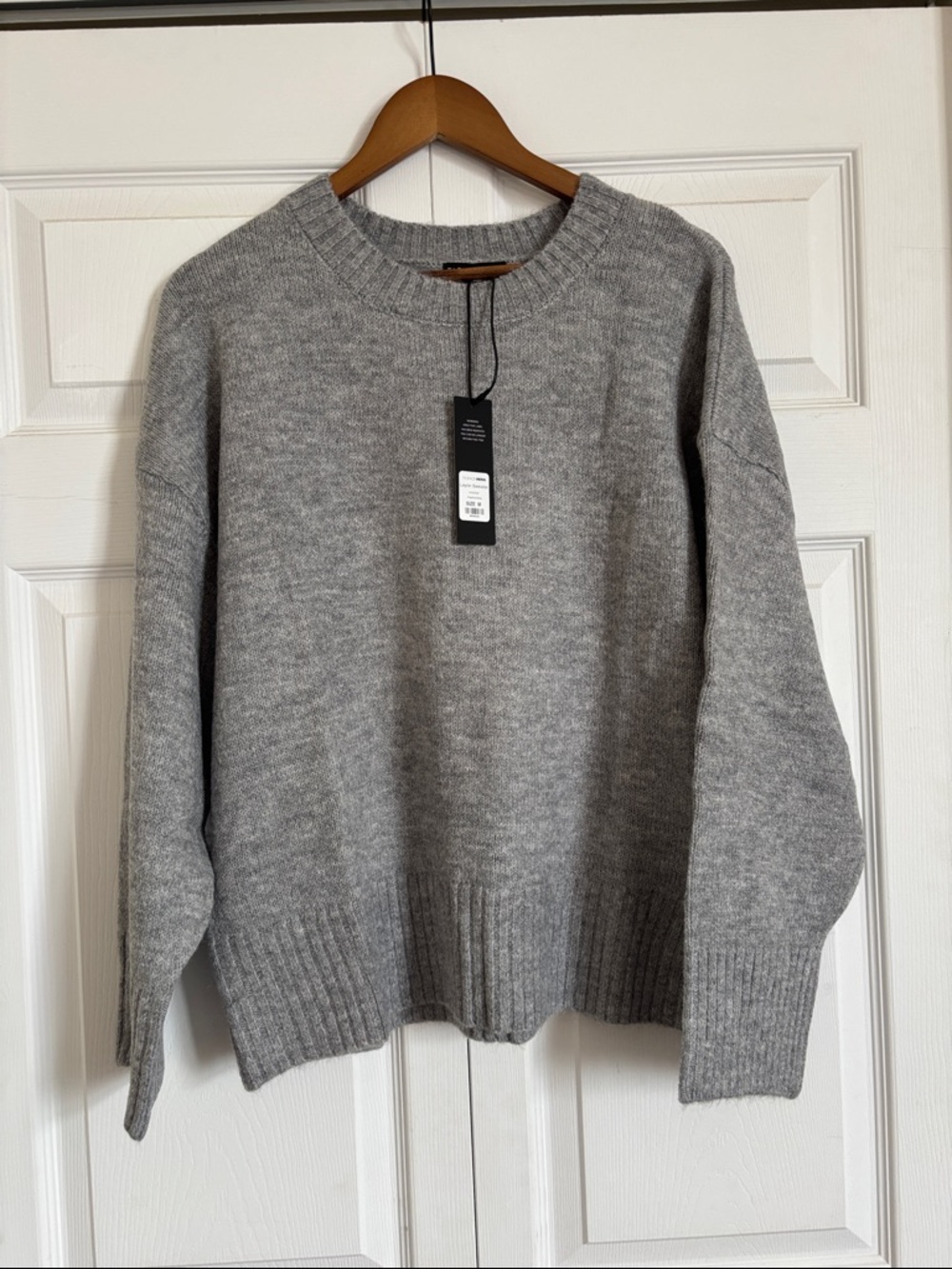 Fashion Nova Men's Crewneck Sweater in Heather Gray